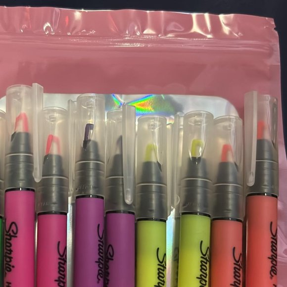 Sharpie Highlighter Clear View w/see through Chisel Tip 10CT NEW - Picture 9 of 9